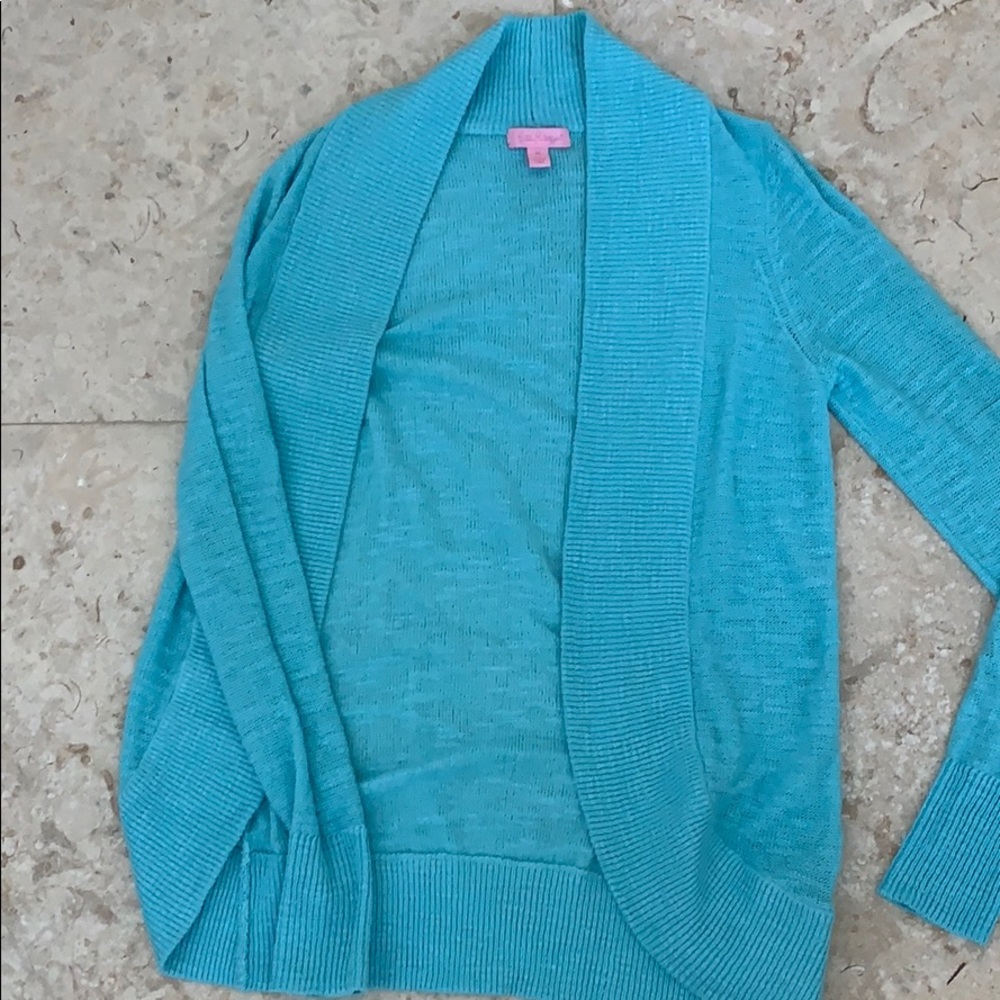 Lilly Pulitzer open cardigan sweater size medium